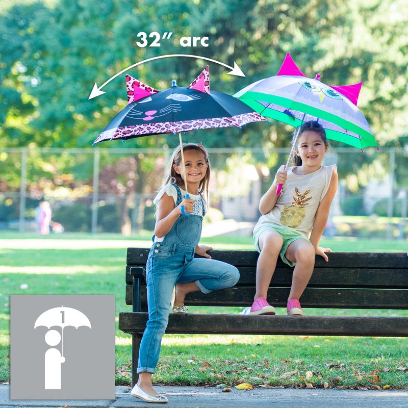 ShedRain Kids Umbrella for Girls & Boys - Pinch-Proof, Easy Grip Handle, Compact Children's School & Travel Umbrella - Image 2