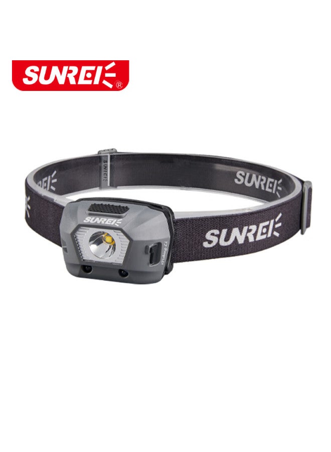 Sanlux Shanlishi Rechargeable Induction Headlamp, Stepless Dimming, High-brightness Night Fishing Light, Waterproof Fishing Headlamp, Outdoor Use - Image 1