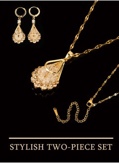 Generic The go-to choice for parties: a droplet necklace and earring set, an elegant and luxurious necklace and earring set suitable for various occasions.  - Image 5