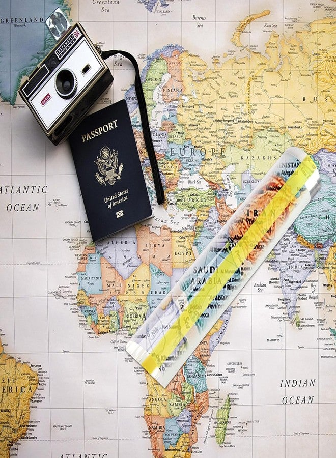 Lxmxgk Magnifying Ruler with Sliding Markers, Magnifer with line and Magnet, Data Processing Magnifying Ruler, Mahjong Magnified Line Finder for Reading Small Prints, Bible, Cross Stitch Patterns (2) - Image 5
