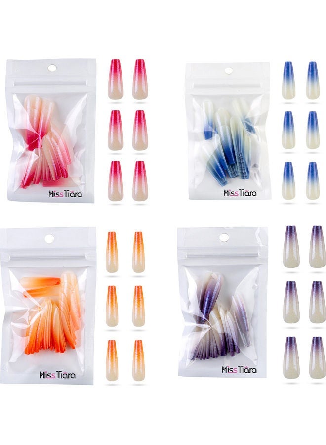 NIBEMINENT 96-Piece Removable False Nails Set Multicolour - Image 1