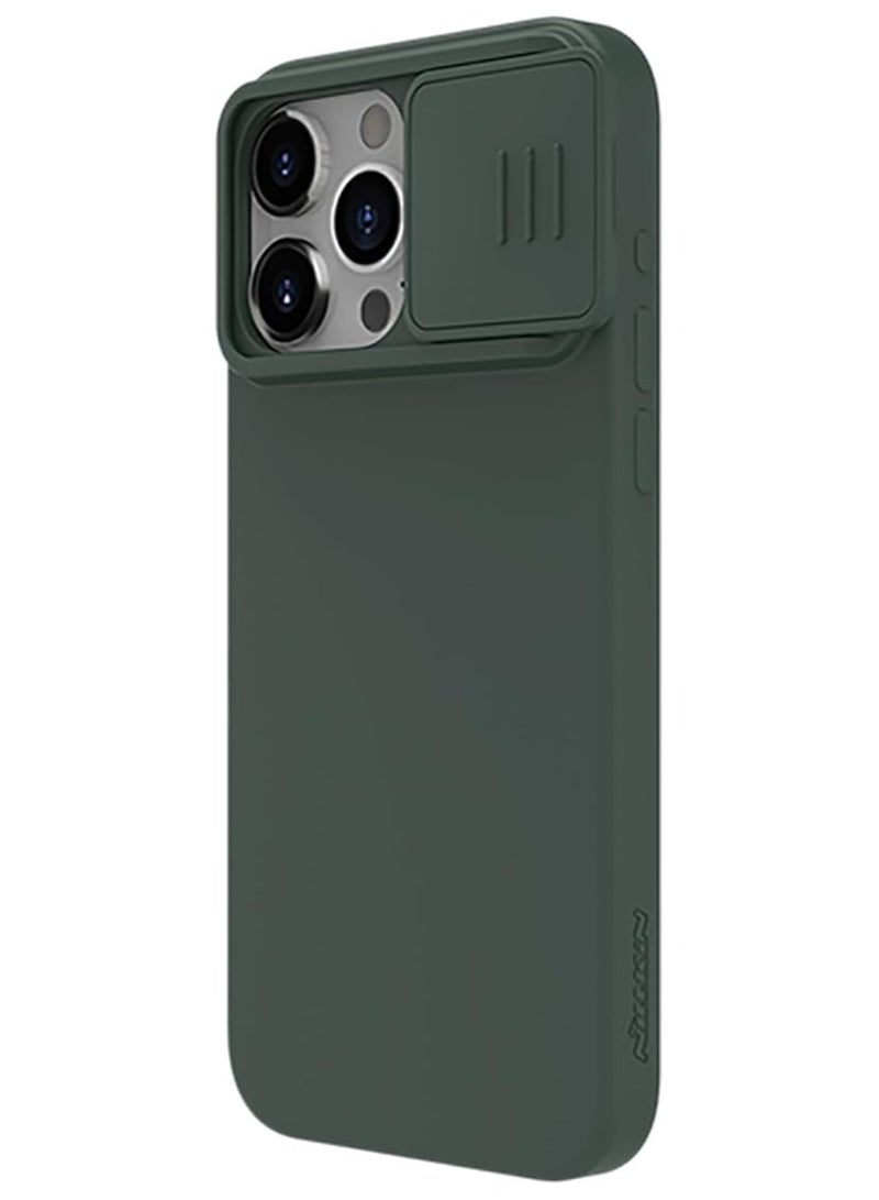 Nillkin CamShield Silky silicon case for Apple iPhone 15 Pro Max 6.7 (2023)-Morning mist Green - Image 2