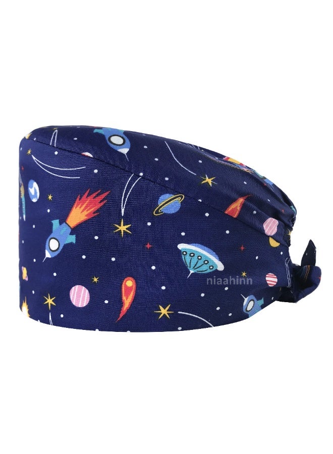 NIBEMINENT Hospital Nurse Scrubs Cap Beautician Scrub Hat Pet Shop Surgery Cap Dentist Cap Doctor Scrub Cap Long Hair Hat Accessories