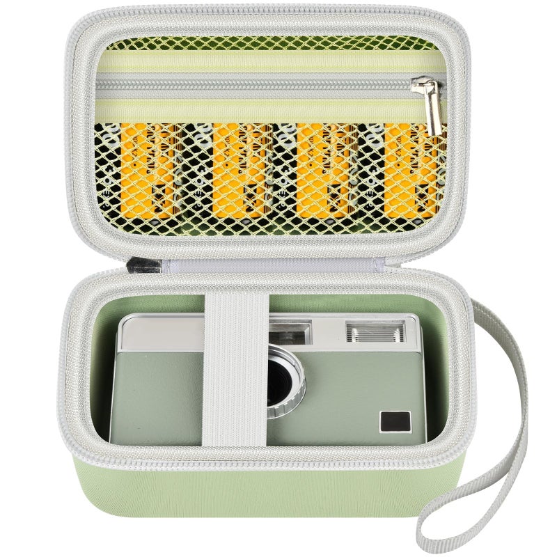 Grapsa Digital Camera Case Compatible with KODAK EKTAR H35 H35N Half Frame Film Camera, Storage Holder Organizer for Kodak Ultra F9 M35 M38 Paper Shoot kamera, 35mm Film Rolls (Box Only) - Green - Image 1