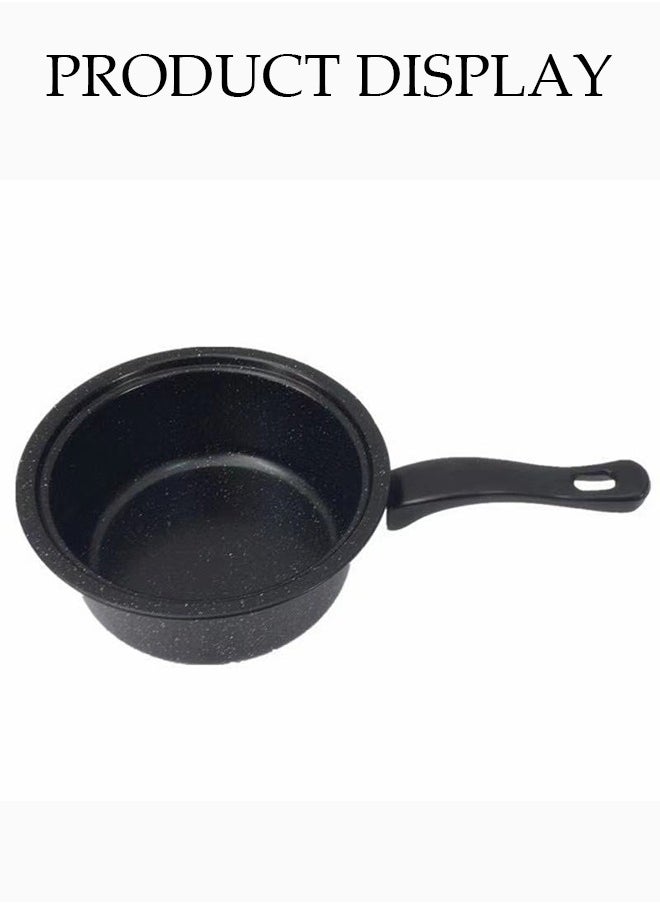 DUNISO 3 PCS non stick medical-stone cookware with Non-Stick Surfaces, Bakelite Handles, Frying pan, Milk pot, Soup pot，Help beginners get started cooking right  - Image 5