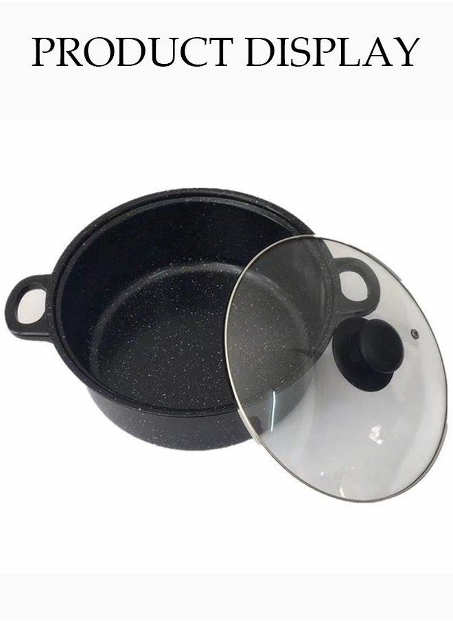 DUNISO 3 PCS non stick medical-stone cookware with Non-Stick Surfaces, Bakelite Handles, Frying pan, Milk pot, Soup pot，Help beginners get started cooking right  - Image 4