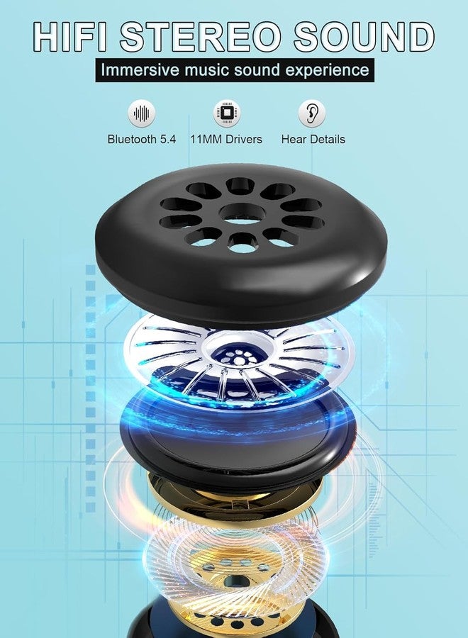 LC-dolida 5.4 Bluetooth Sleep Headphones, 3D Sleep Mask Bluetooth Wireless Music Eye Mask, Sleeping Headphones,Ideal for Travel, Night Work, Side Sleeping and Office Use for Both Men and Women - Image 5