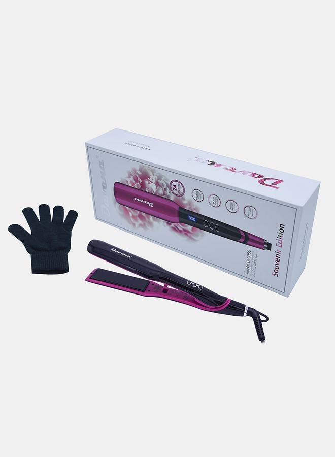 Davena Ceramic Hair Straightener with Protective Gloves - Image 1