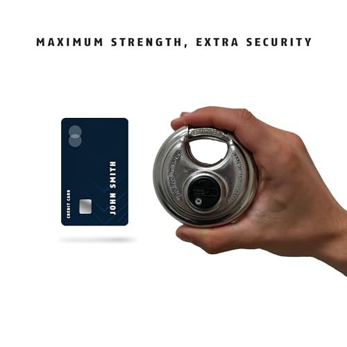 Abus قفل تخزين ديسكوس ABUS 20/80 ثقيل الوزن مع 2 مفتاح للتخزين، في الهواء الطلق، تجاري، بعرض 3.16 بوصة (80.2 مم)، مفاتيح مختلفة - Image 2