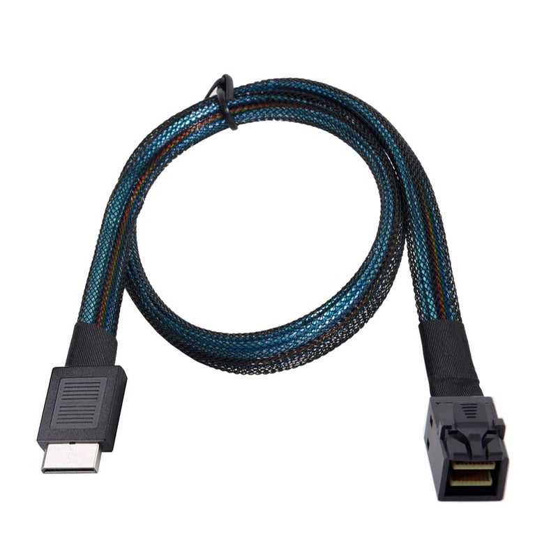 Chenyang OCuLink PCIe PCI-Express SFF-8611 4i to Slimline SFF-8643 SSD Data Active Cable 50cm for SSD eGPU Card - Image 1