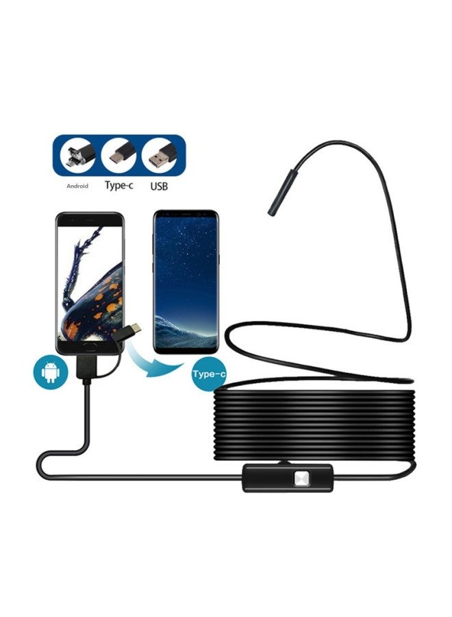 8MM 3 In1 TYPE-C USB Android Mobile Phone Endoscope 2 M 5 M 2 Million Mobile Phone Endoscope Instrument-Color:3.5 M Hard Line - Image 1