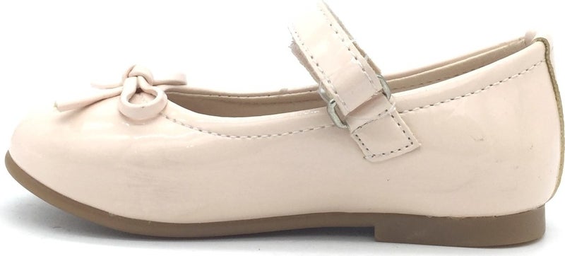 Nubebe -334 Classic Patent Leather Children's Shoes with Tiny Bow  - Image 3