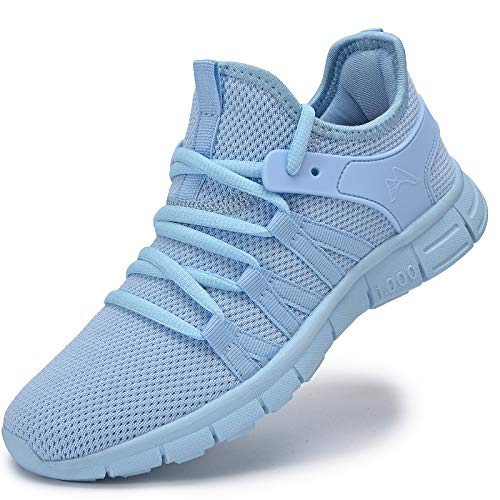 AOE Womens Walking Running Shoes Ultra Lightweight Breathable Mesh Tennis Shoes Non Slip Athletic Workout Gym Sneakers 8.5women / 7.5men - Image 1