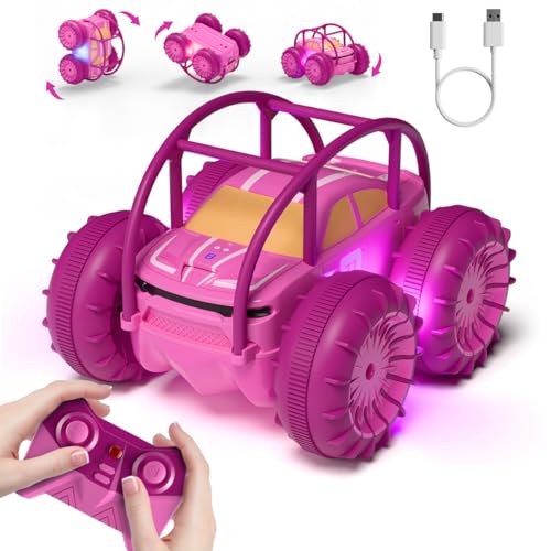 MaxTronic Amphibious Remote Control CarRechargeable RC Cars Toy 360 Flips Rotation Stunt Crawler 15KMH 4WD All Terrain Outdoor Indoor Toy for Kids Boys Girls 312 - Image 1