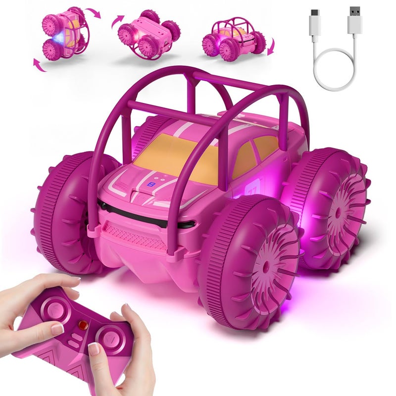 MaxTronic Amphibious Remote Control CarRechargeable RC Cars Toy 360 Flips Rotation Stunt Crawler 15KMH 4WD All Terrain Outdoor Indoor Toy for Kids Boys Girls 312 - Image 2