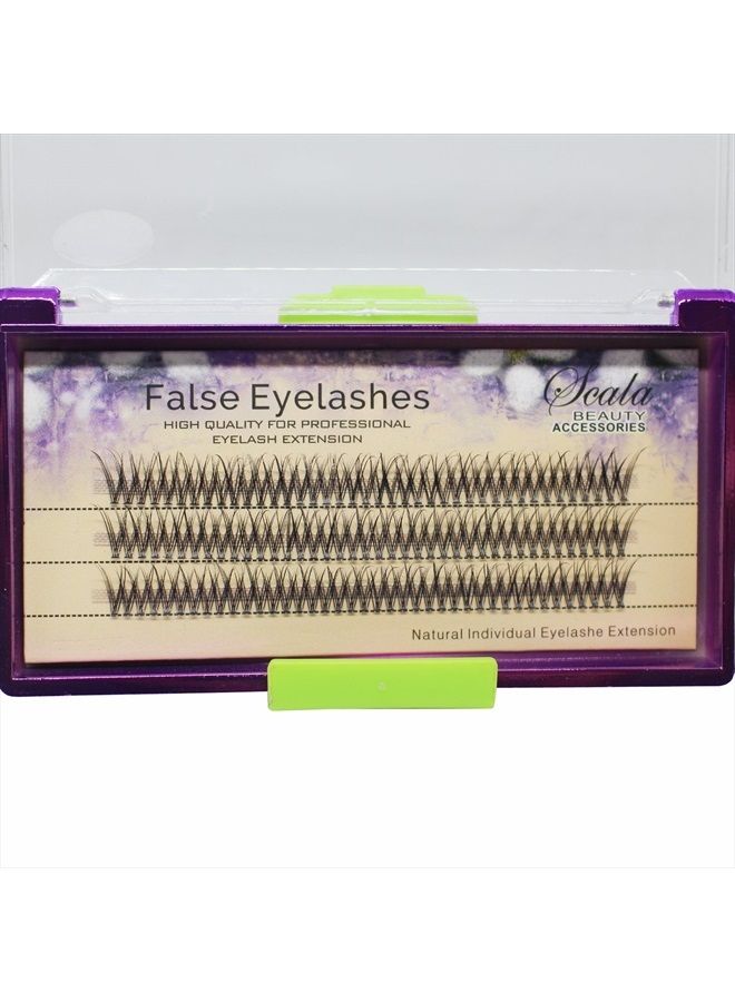 Bodermincer Scala 120Ppcs Fish Tail False Lashes 0.07 Thickness 20 Roots Hair C curl Eyelash Extension Strip False Eyelashes Makeup Individual Lashes (10mm) - Image 1