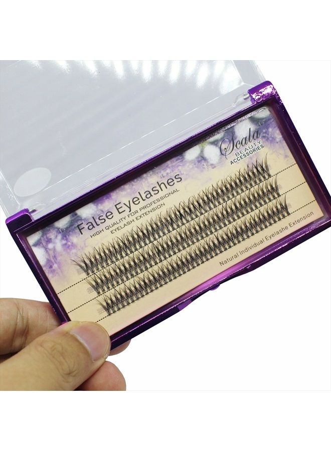 Bodermincer Scala 120Ppcs Fish Tail False Lashes 0.07 Thickness 20 Roots Hair C curl Eyelash Extension Strip False Eyelashes Makeup Individual Lashes (10mm) - Image 5