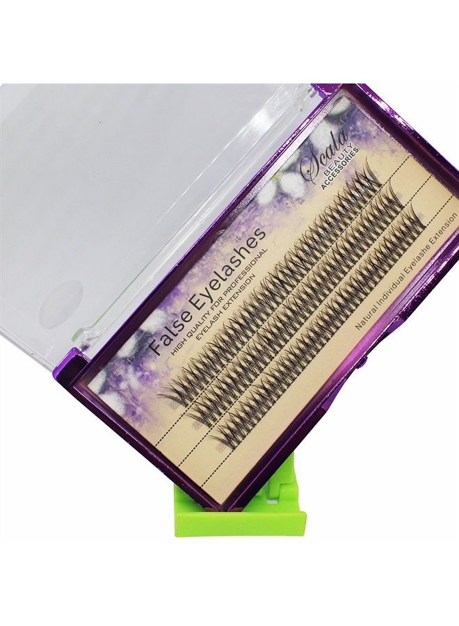 Bodermincer Scala 120Ppcs Fish Tail False Lashes 0.07 Thickness 20 Roots Hair C curl Eyelash Extension Strip False Eyelashes Makeup Individual Lashes (10mm) - Image 4