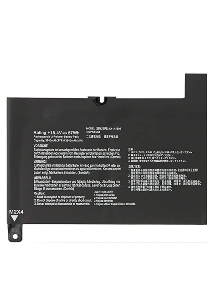 Terabyte Compatible C41N1809 Laptop Battery for Asus Zenbook Flip 15 UX562 UX562FN UX562FD UX562FD-A1003T UX562FDX UX562FDX-A1007R UX562FN Q536F Q536FD Q536FD Q536FD Q5366 FD-BI7Tmeeting meeting 15 15.4V 57Wh 4Cell - Image 2