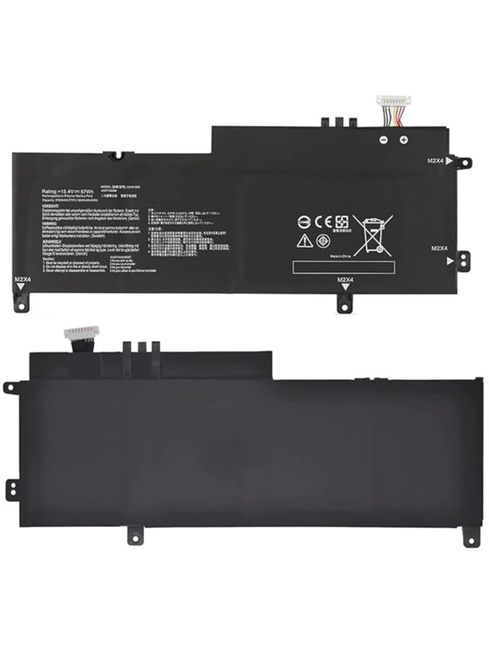 Terabyte Compatible C41N1809 Laptop Battery for Asus Zenbook Flip 15 UX562 UX562FN UX562FD UX562FD-A1003T UX562FDX UX562FDX-A1007R UX562FN Q536F Q536FD Q536FD Q536FD Q5366 FD-BI7Tmeeting meeting 15 15.4V 57Wh 4Cell - Image 4