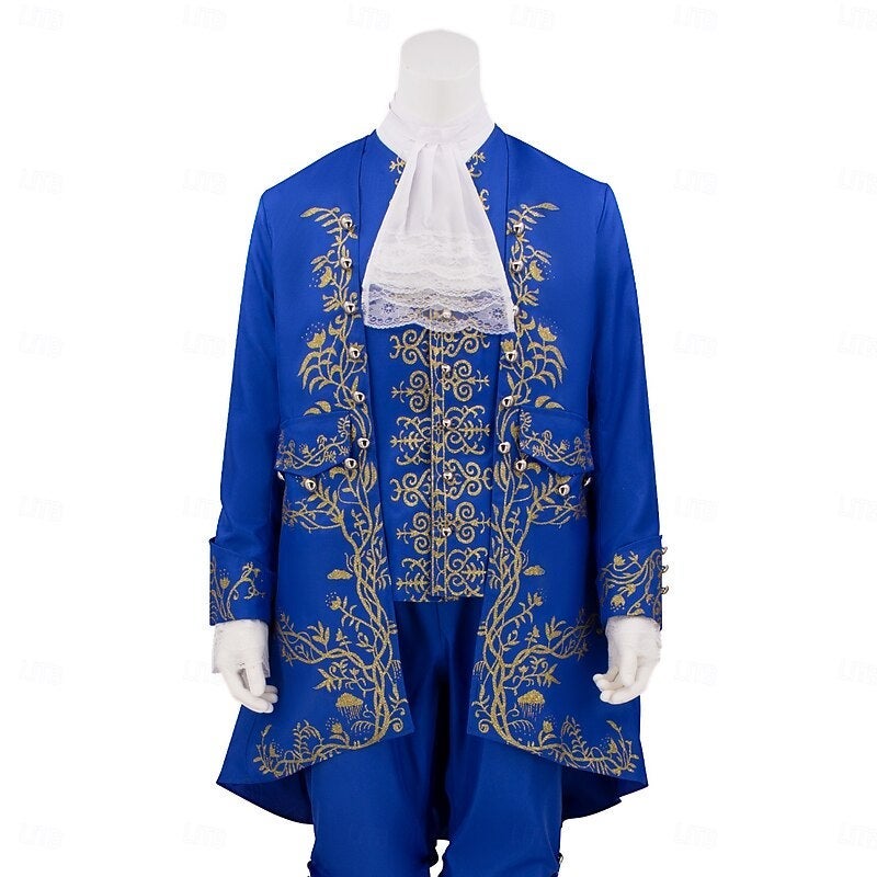 Y&D Couples Carnival Costume Outfits Suits & Blazers Dress Prince Adam Cosplay Adults' Men's Halloween Carnival Party Performance Easy Halloween Costumes Dress Up - Image 4