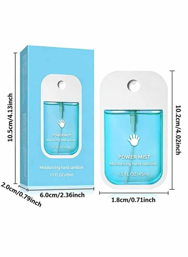 Power Mist Hydrating Hand Sanitizer Spray, 1.5 FL OZ (45ml), Portable with Aloe Barbadensis Leaf Extract and Citrus Limon Peel Oil, Gentle on Skin for Daily Hand Hygiene - Image 2