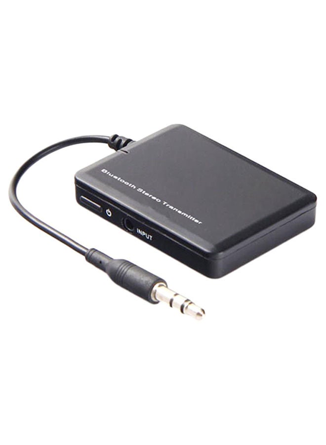 NIBEMINENT 3.5 mm Bluetooth Stereo Music Transmitter Audio Adapter Dongle Black  - Image 1