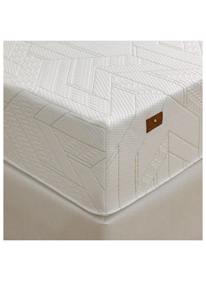 DANUBE HOME Luxury Super King Bed Mattress - 200x200cm Gel Infused Memory Foam with High Resilience Foam - Medium Soft Comfort - 20 Year Warranty - Elegant Beige Color - Perfect for Furniture Upgrade