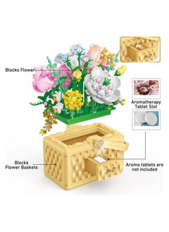 Y&D DIY Bouquet Building Blocks Decoration Immortal Flower Arrangement Gift Home Furnishings Assembly Toy Set  - Image 5