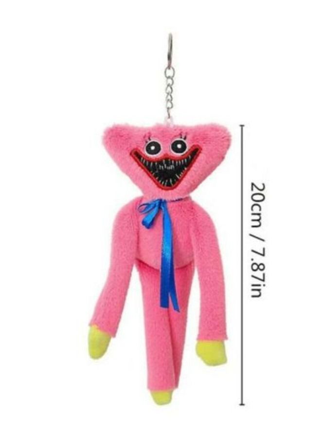 ACLIX Poppy Playtime Plush Toy Character Huggy Wuggy Doll Pink Color Key Chain - Image 1