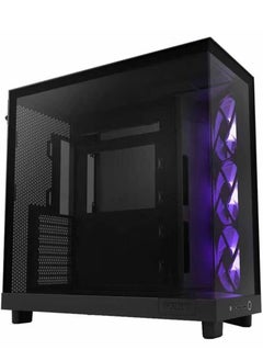 NZXT H6 Flow Edition Mid Tower Airflow Case 3X Fan's RGB - Black  - Image 3