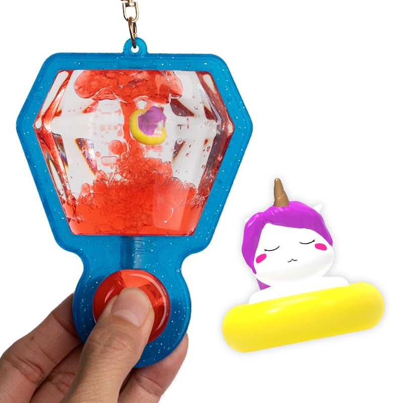 Sky Castle Goonameez HandHeld Sensory Fidget Toy with Floating Characters Mesmerizing Water Mix Collect All 6 Unique Shapes for Squishy Fun Perfect Travel Toy Yogacorn - Image 3