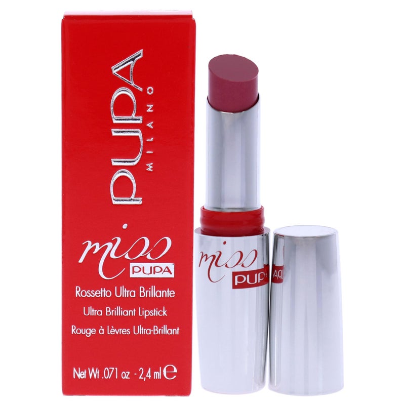 Pupa Milano Miss Milano Lipstick - Creamy, Ultra Pigmented Color For Lips - Nourishing Formula - Crystal-Effect Lipstick - Ultimate Boost Of Volume And Hydration - 102 Candy Nude - 0.071 OZ