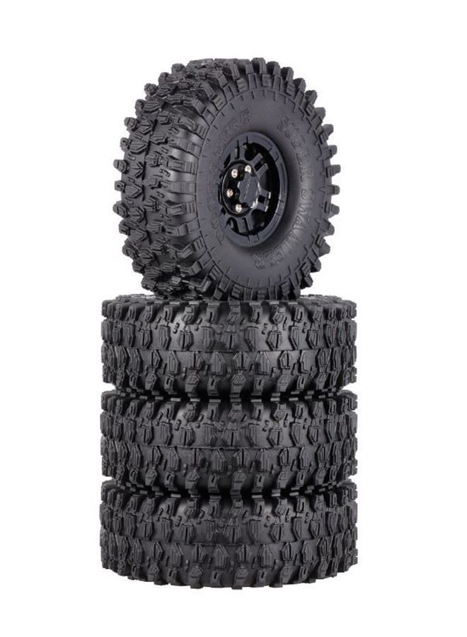 NIBEMINENT 4-Piece Tires With Hub Set For Rock Crawler RM8072B - Image 1
