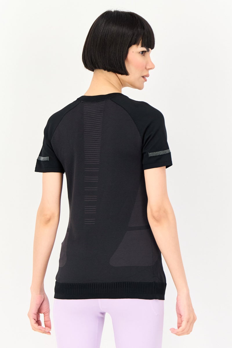 UNDER ARMOUR Women Sportswear Fit Short Sleeve Training Top, Black - Image 4
