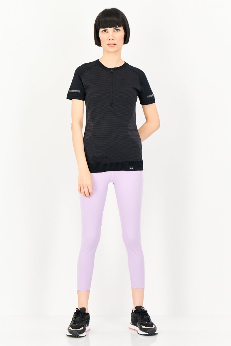 UNDER ARMOUR Women Sportswear Fit Short Sleeve Training Top, Black - Image 3