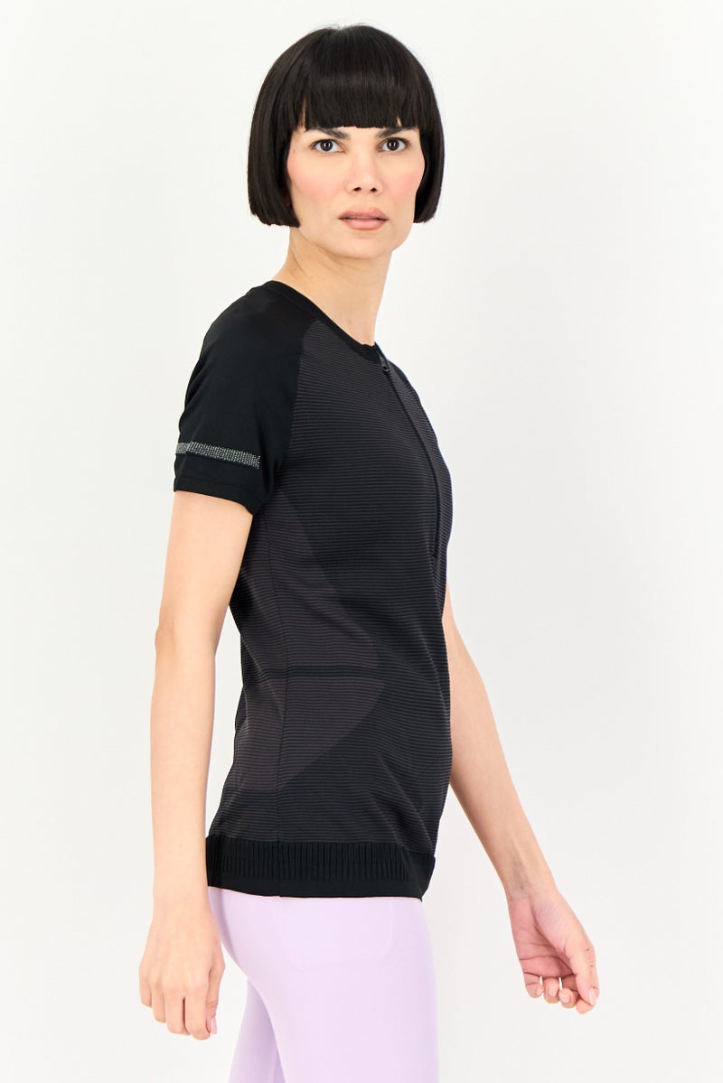 UNDER ARMOUR Women Sportswear Fit Short Sleeve Training Top, Black - Image 2