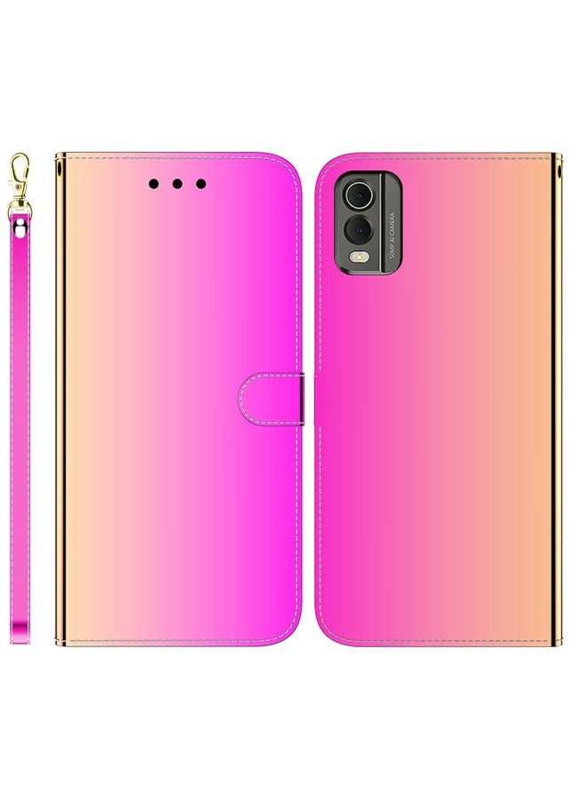 S-TOP Case For Nokia C32 Imitated Mirror Surface Leather Phone Case - Image 1