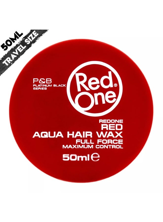 Red One Red Aqua Hair Wax – Full Force Hold & Natural Shine 50ml×3 - Image 2