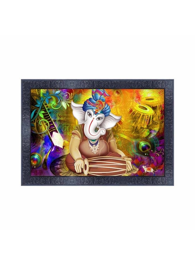 PNF Poster N Frames Ganesh Ji Wooden Photo Frame With Acrylic Sheet | For Living, Pooja Room | Home Decoration Item | Best Gifting Option (10 * 14Inch,Multicolour,Synthetic) 13643 - Image 1