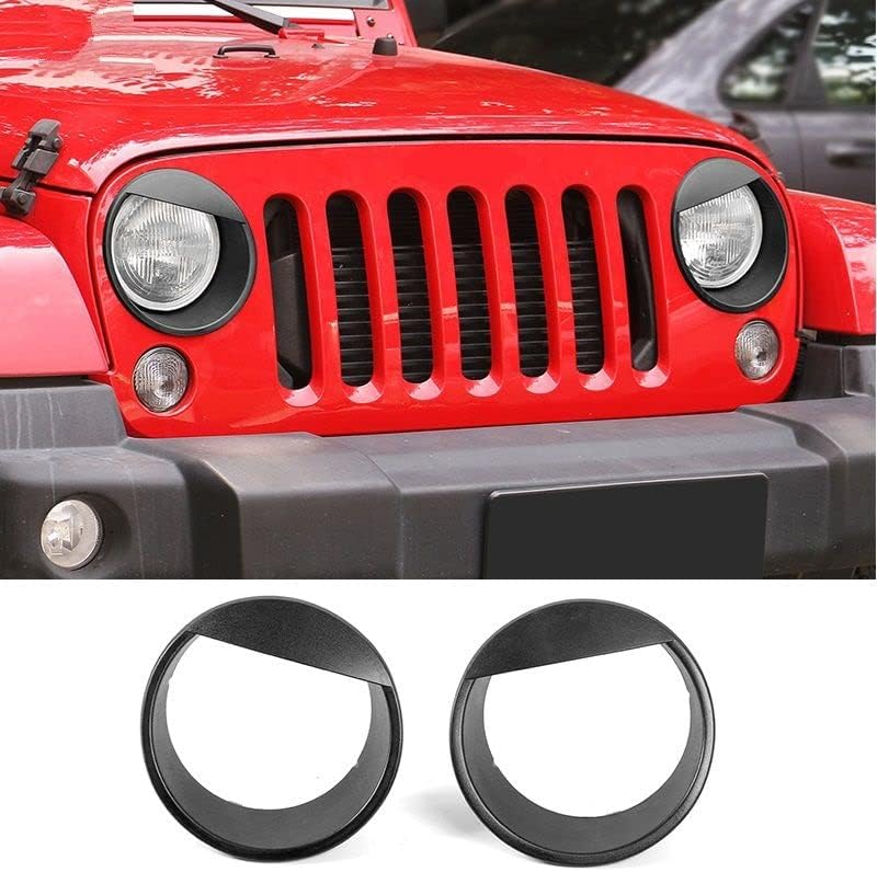 Yurefax Lamp Hoods for Jeep Wrangler JK 2007-2017 - Image 4