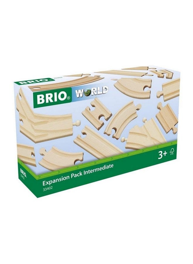 Brio BRIO World Expansion Pack Intermediate - Works with All BRIO Train Sets - FSC-certified 16-Piece Wooden Train Tracks with Switches - Grow Existing Systems and Create Railway Empires - Kids Ages 3 & Up  - Image 5