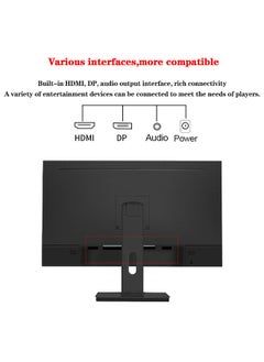 FlashHawk 27 inch IPS Flat Screen Gaming Monitor with Full HD 2K(2560×1440) Display,165Hz Refresh Rate,HDMI DP Earphone Ports Black  - Image 2