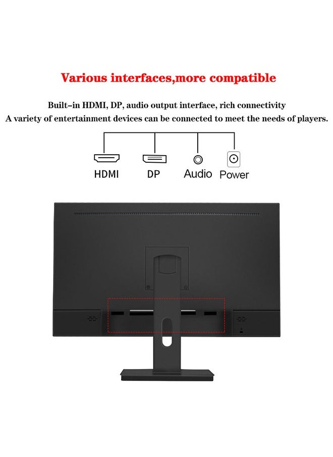 FlashHawk 27 inch IPS Flat Screen Gaming Monitor with Full HD 2K(2560×1440) Display,165Hz Refresh Rate,HDMI DP Earphone Ports Black  - Image 2