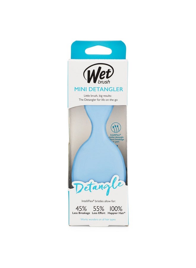 فرشاة فك التشابك، فرشاة صغيرة لفك التشابك (سماوية) فرشاة شعر رطبة وجافة خالية من التشابك للنساء والرجال، لا تتشابك، شعيرات ناعمة ومرنة للشعر المستقيم والمجعد السميك - Image 4