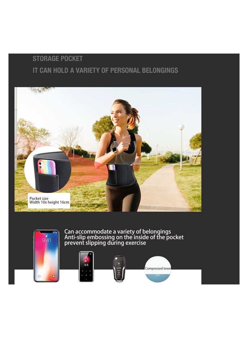 Spall Waist Belt Abdominal Waist Trainer Weight Loss Increased Core Satbility Metabolic Rate Slim Body Sweat Wrap For Stomach And Back Lumbar Support - Image 3