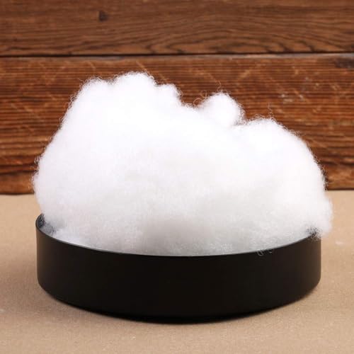 LOKUNN Pillow, 300g/10.6oz Polyester Fiber Fill, Soft Fluffy Stuffing for Stuffed Animals/DIY Crafts, High Resilience, Round, White, 10.6 Ounce (Pack of 1) - Image 4