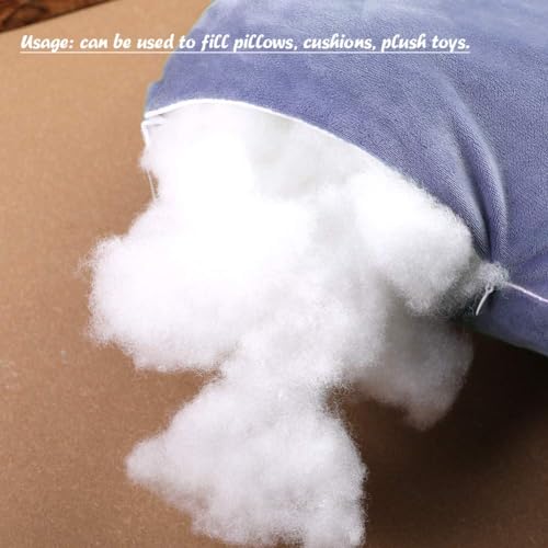 LOKUNN Pillow, 300g/10.6oz Polyester Fiber Fill, Soft Fluffy Stuffing for Stuffed Animals/DIY Crafts, High Resilience, Round, White, 10.6 Ounce (Pack of 1) - Image 5