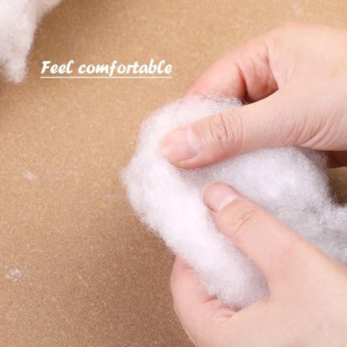 LOKUNN Pillow, 300g/10.6oz Polyester Fiber Fill, Soft Fluffy Stuffing for Stuffed Animals/DIY Crafts, High Resilience, Round, White, 10.6 Ounce (Pack of 1) - Image 3