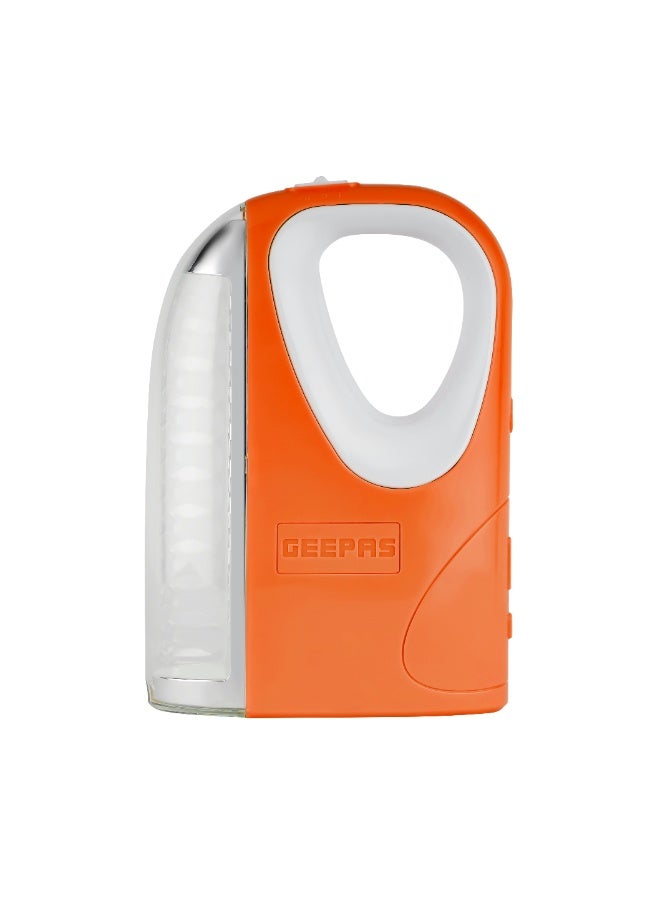 جيباس فانوس طوارئ قابل لإعادة الشحن بتصميم موفر للطاقة وعمر بطارية ممتد، بطارية حمض الرصاص المختومة القابلة لإعادة الشحن 4 فولت، مدخل تيار مستمر بالطاقة الشمسية، 30 قطعة LED SMD، 5 ساعات عمل، - Image 3